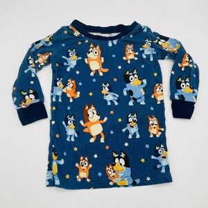 Little Sleepies Bluey Bamboo Lunaluxe Long Sleeve Pajama Top Only 12-18 Months